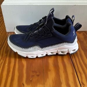 On Cloud Away, navy blue, barely worn.